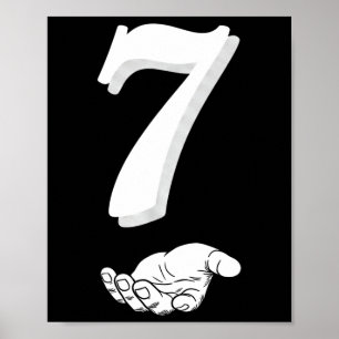 Coole Six Seven 6 7 Meme Gen Alpha Slang Kostüm Ma Poster