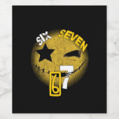 Coole Six Seven Weinlabels! Weinetikett (Einzelnes Label)