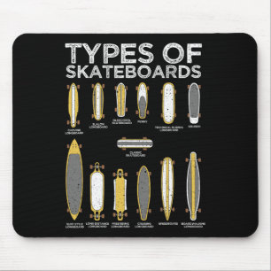 Coole Skateboard-Kunst für Männer Frauen Skateboar Mousepad