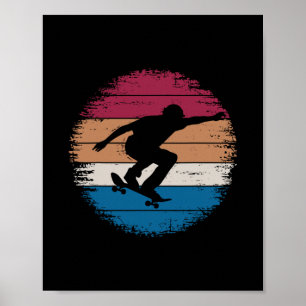 Coole Skateboard-Kunst für Männer Frauen Skateboar Poster