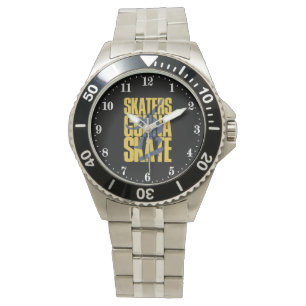 Coole Skateboarder Wortkunst Armbanduhr