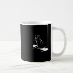 Coole Skateboarding-Katze mit Sonnenbrille für Män Kaffeetasse