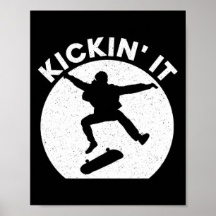 Coole Skateboarding-Kunst für Männer Frauen Skateb Poster