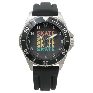 Coole Skateboarding-Wortkunst Armbanduhr