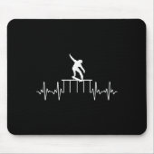 Coole Skateboardkunst für Damen Skateboard Mousepad (Vorne)