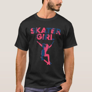 Coole Skateboardkunst für junge Mädchen Kinderskat T-Shirt