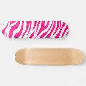 Coole Skateboards für Girls Hot Pink Zebra Streife (Horizontal)