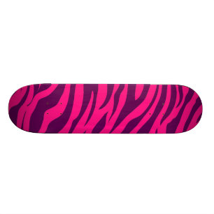 Coole Skateboards für Girls Rosa Lila Zebra Print