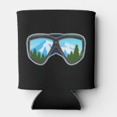 Coole Ski-Goggles Ski-Spieler Snowboarden Dosenkühler (Rückseite)