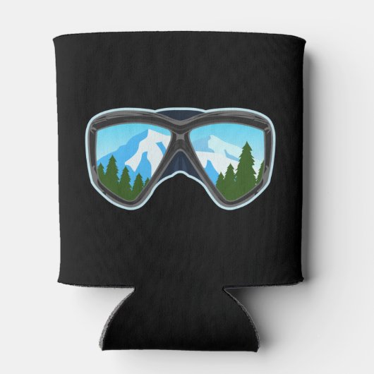 Coole Ski-Goggles Ski-Spieler Snowboarden Dosenkühler (Rückseite)