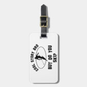 coole Skientwürfe Gepäckanhänger (Vorderseite vertikal)