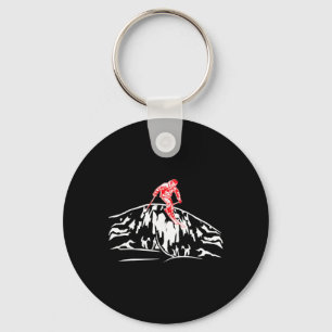 Coole Skifahren Skier Abfahrt Berg Abenteuer Skifa Schlüsselanhänger