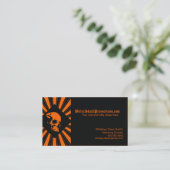 Coole SkullBurst Geschäfts-Karten Visitenkarte (Stehend Vorderseite)