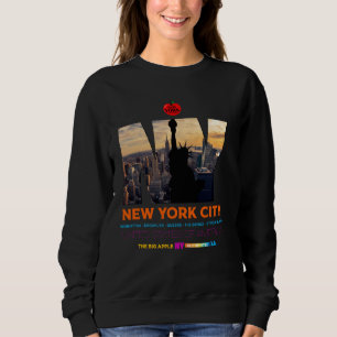 Coole Skyline Illustration Graphic De Sweatshirt