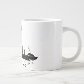 Coole Skyline-Skizze aus Dubai Jumbo-Tasse (Rechts)