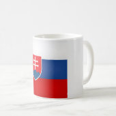 Coole slowakische Flagge Kaffeetasse (VorderseiteRechts)