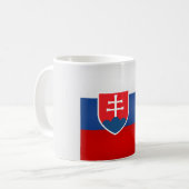 Coole slowakische Flagge Kaffeetasse (Vorderseite Links)