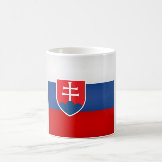 Coole slowakische Flagge Kaffeetasse (Mittel)