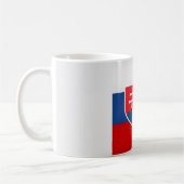 Coole slowakische Flagge Kaffeetasse (Links)