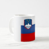 Coole slowenische Flagge Kaffeetasse (Vorderseite Links)