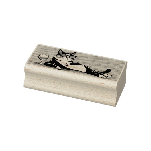 Coole Smoking-Katze-Stempel Gummistempel (Stempel)