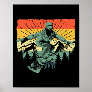 Coole Snowboard Art Men Snowboarden Snowboarden Poster