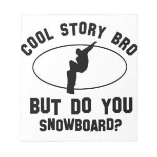 coole Snowboard Designs Notizblock