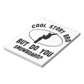 coole Snowboarddesigns Notizblock (Rotiert)