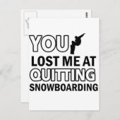 Coole Snowboarddesigns Postkarte (Vorne/Hinten)