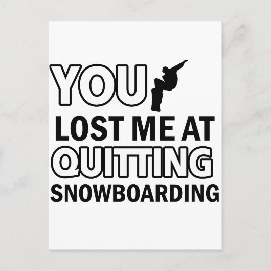Coole Snowboarddesigns Postkarte (Vorderseite)
