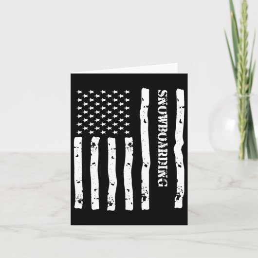 Coole Snowboarden Dinge Stuff Zubehör Usa Fla Karte (Vorderseite)