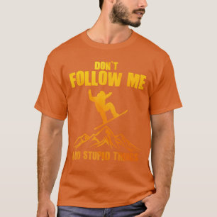 Coole Snowboardingkunst für Männer Frauen Snowboar T-Shirt