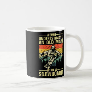 Coole Snowboardkunst für Männer Opa Vater Winter S Kaffeetasse