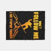 Coole Snowboardkunst für Männer Schneeschuhwandern Fleecedecke (Vorderseite (Horizontal))