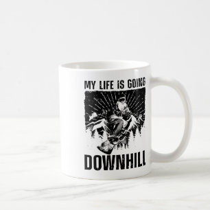 Coole Snowboardkunst für Männer Schneeschuhwandern Kaffeetasse