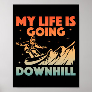 Coole Snowboardkunst Männer Snowboarder Sn Poster