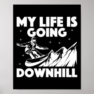 Coole Snowboardkunst Männer Snowboarder Sn Poster