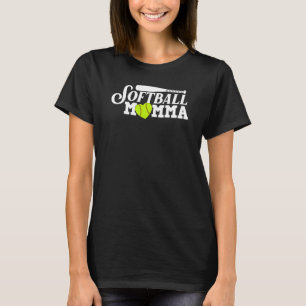 Coole Softball-Momma für Mama Frauen stolz Ball Sp T-Shirt