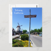 Coole Solvang Postkarte! Postkarte (Vorne/Hinten)