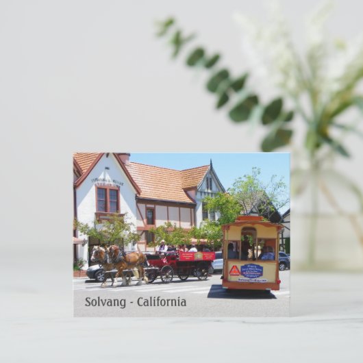 Coole Solvang Postkarte! Postkarte (Stehend Vorderseite)