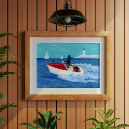 Coole Sommer-Labrador-Malerei Poster