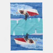 Coole Sommer Labradors Malerei Küchentuch (Vertikal)