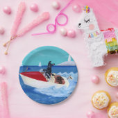Coole Sommer Labradors Malerei Pappteller (Party)