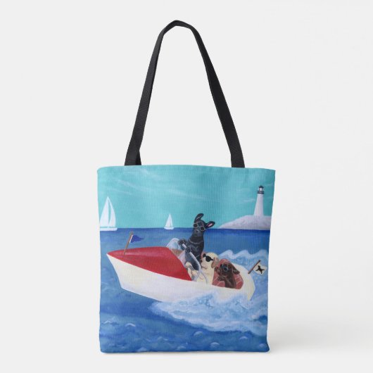 Coole Sommer Labradors Malerei-Tasche Tasche (Rückseite)
