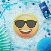 Coole Sommer-Sonnenbrillen Emoji Party-Platte Pappteller (Party)