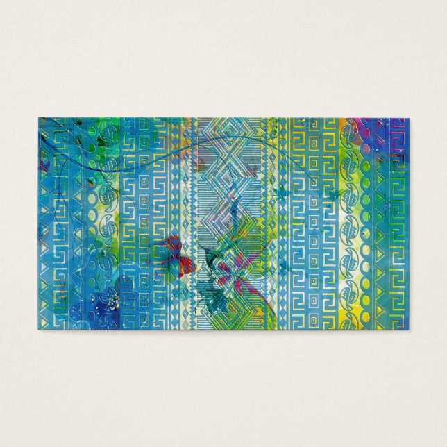 coole Sommerfarben Aztekenblaue Muster (Vorderseite)