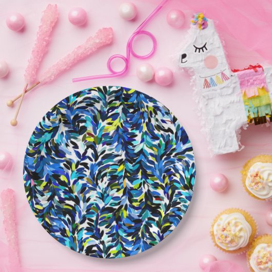 Coole Sommerfarben - Farbmuster für Spritzer Pappteller (Party)