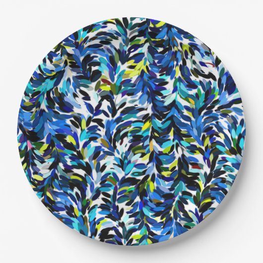 Coole Sommerfarben - Farbmuster für Spritzer Pappteller (Vorderseite)