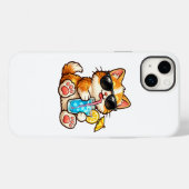 Coole Sommerkatze Case-Mate iPhone Hülle (Rückseite (Horizontal))