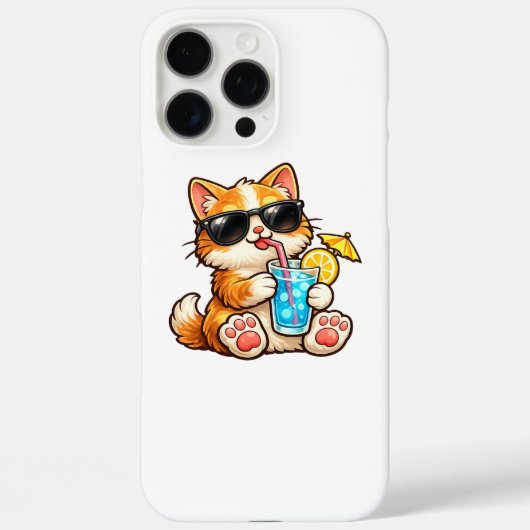 Coole Sommerkatze Case-Mate iPhone Hülle (Rückseite)